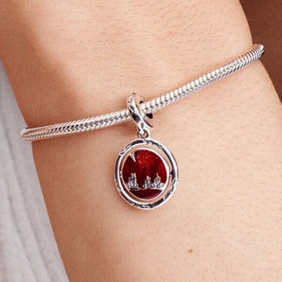 Pandora Stranger Things Glow-in-the-dark Upside Down Dangle Charm - Picture 2 of 2